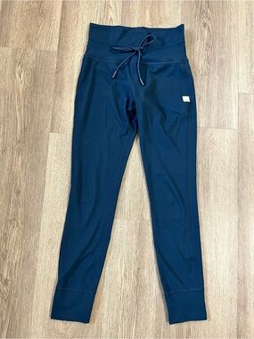 Viori Navy Drawstring Active Leggings for Women